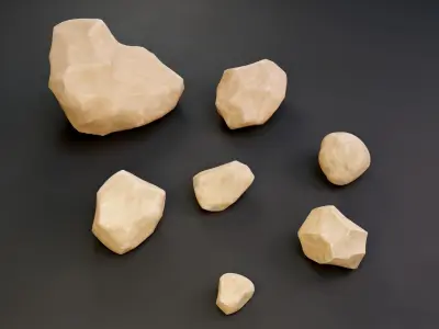 Rock Pack 3 Low-poly 3D model