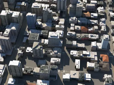 City 118 Low-poly 3D model