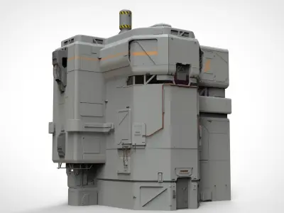 sci-fi Architectural element 8 3D model