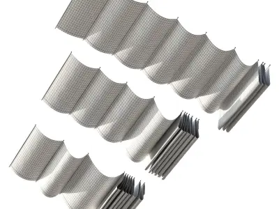 fabric canopy 3D model