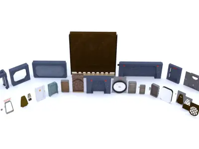 Star Wars Doors collection 1-18 scale Kenner Hasbro 3D Model Pack