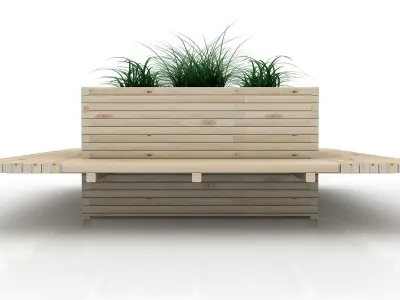 Planter Bank 3d Low-poly 3D model