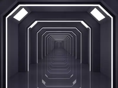 Sci Fi Tunnel 3D model