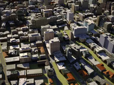 City 24 Low-poly 3D model