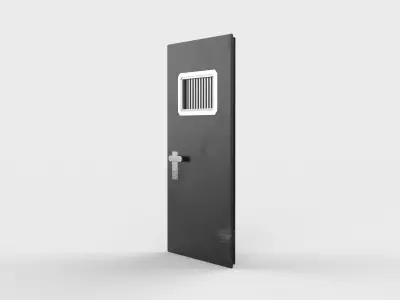 Metal door 3D model