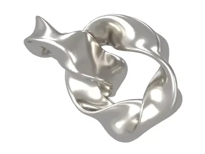 Abstract Ring Shape V2 002 Low-poly 3D model