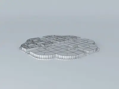 Legend complex walls 3D model