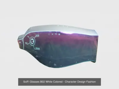 10 SciFi Glasses B Collection - Character Design Fashion 3D Model Pack