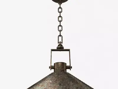 Pendant Lamp Vintage Low-poly 3D model