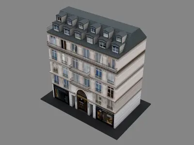 Typical Parisian Apartment 3d Building 10 3D model