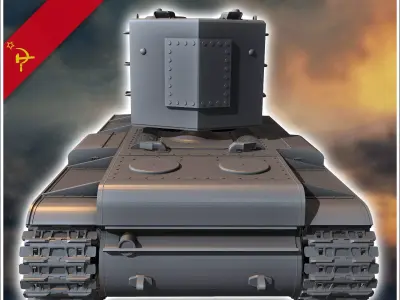 KV-2 M1939 - Soviet army WW2 Second World East front Ostfront RP 3D print model