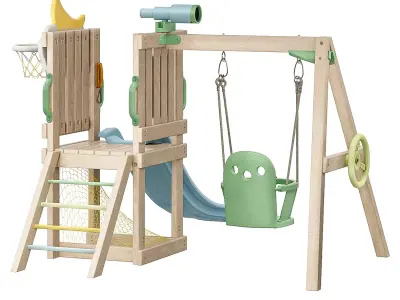 Playset with Slide 3D model