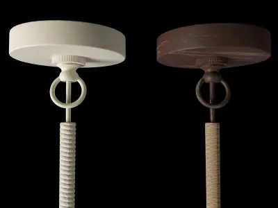RH Small Rope Pendant 3D model