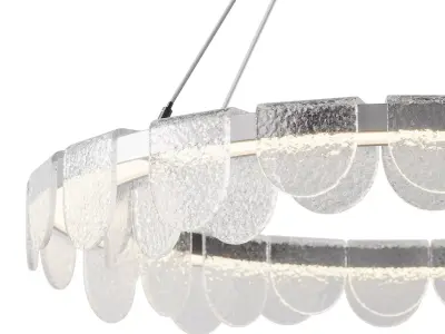 Riverbed Circular LED Pendant Light 3D model