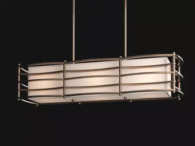  Moxie linear chandelier 3D model