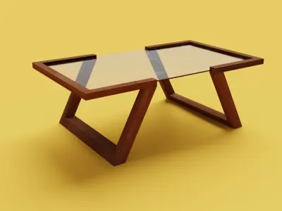 Glass Table 3D model