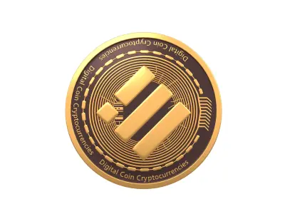 Binance USD Coin v2 001 3D model