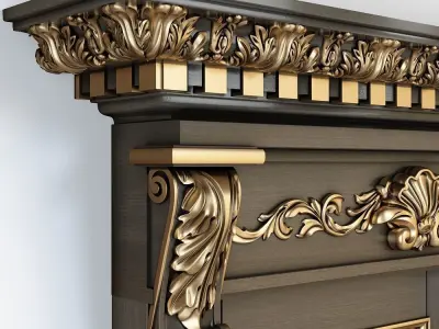 Classic door for cnc 3D model