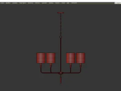 GIDEON CHANDELIER Low-poly 3D model