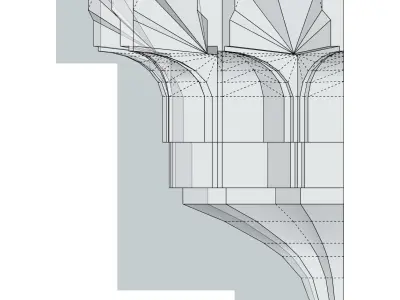 Muqarnas 1 of Sheikhee Abdulqader Efendi Mosque 3D model