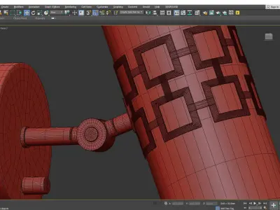 Parker Wall Sconce Low-poly 3D model