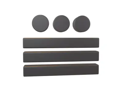 Maya Numerals 18 v1 001 Low-poly 3D model