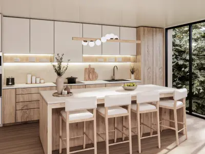 Modern kitchen  3D model shop