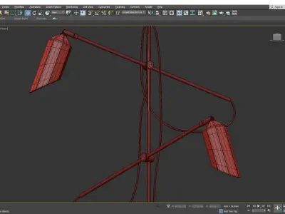 PLIVERRE CHANDELIER Low-poly 3D model