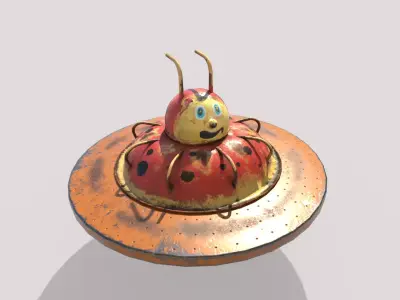 Ladybug Merry-Go Round 3D model