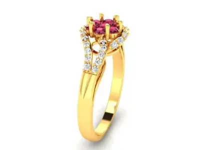 Women Ring  Render 3dm STL OBJ FBX Details 3D print model 213