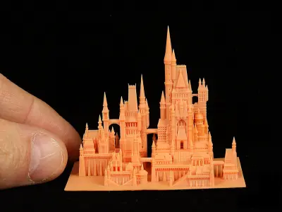 medieval castle 3D model 3D print model
