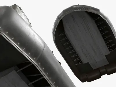  Amphibious Military Hovercraft on Water 