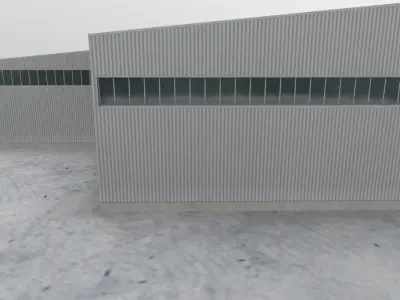 LOWS Hangar 2 Low-poly 3D model