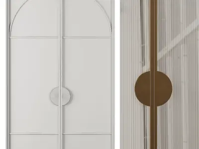 Entrance door set24 3D model