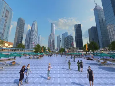 Business Plaza 3D model