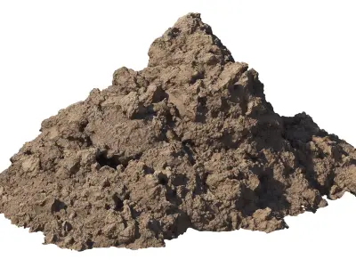 A pile of clay 3D model