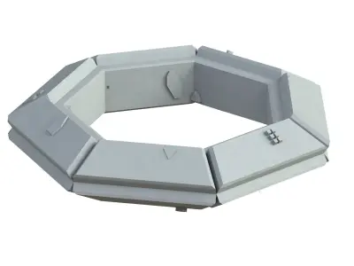 Sci Fi Object No 3955 Low Poly Low-poly 3D model