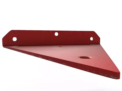 Industrial Steel Corner Shelf Bracket 3 color 3D model