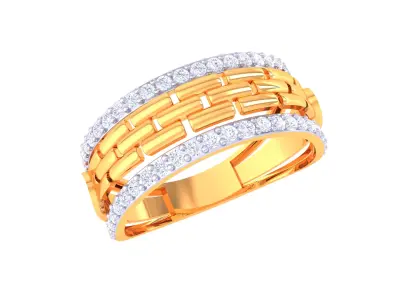 Women Ring  Render 3dm STL OBJ FBX Details 3D print model 139