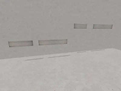 Animated Roller Shutters Low-poly 3D model