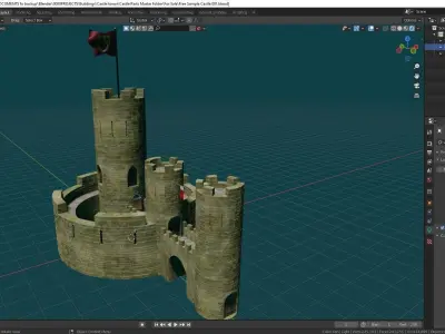 Castles and Ruined Castles Mega Kitbash Set 211 parts 3D model