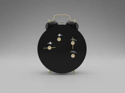 Alarm Clock Low-poly 3D model