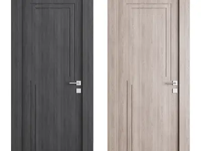 Modern entrance door 14 3D model