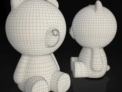 Bear Lamp 3D model