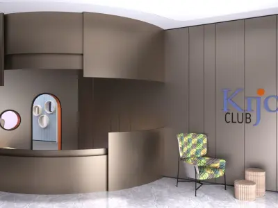 Hotel And Kids Club 3D model