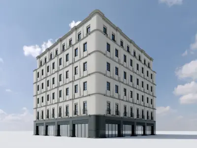 Modular City Building 3D model