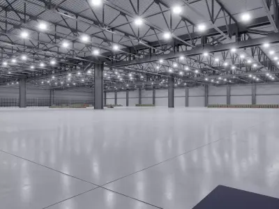 Warehouse Interior 3b Low-poly 3D model