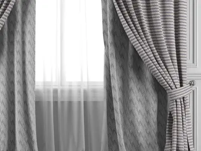 Curtain Set 458 3D model