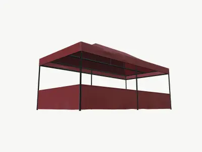 Tent House Low-poly 3D model