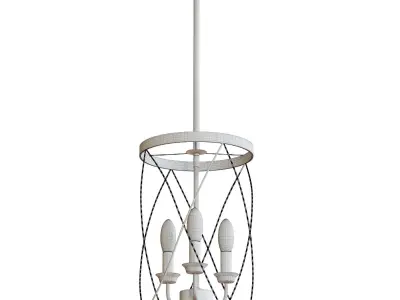  Iron Mini Chandelier 3D model